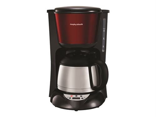 Morphy Richards Accents Thermos M162772EE - Cafetière - 8 tasses - rouge