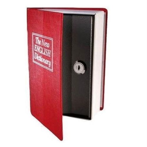 Livre coffre-fort bouquin rouge