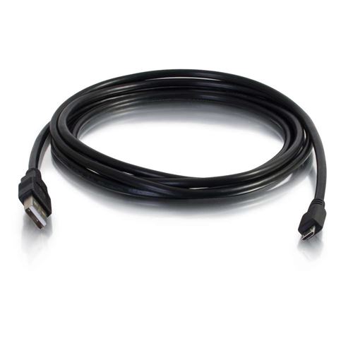 C2G Câble USB 2.0 A Mâle vers Micro-USB B Mâle De 4 m - Câbles USB (4 m, USB A, Micro-USB B, 2.0, Male Connector/Male Connector, Noir)