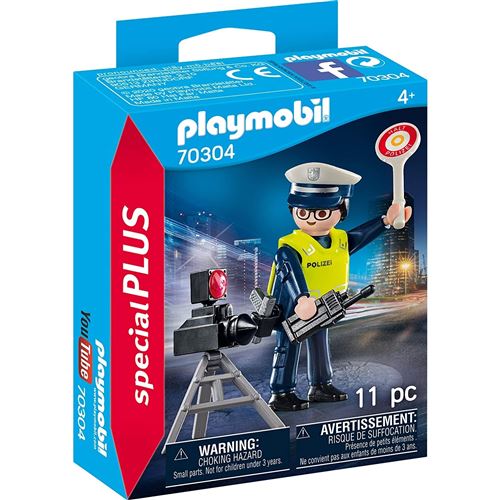 Policier avec radar