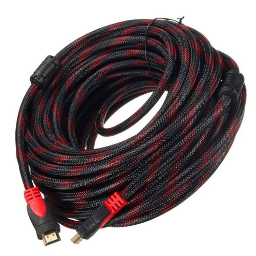 VSHOP® 30m Câble HDMI compatible avec HDMI 2.0a/b, 2.0, 1.4a (Ultra HD, , 3D, Full HD, 1080p, HDR, ARC, Highspeed with Ethernet)