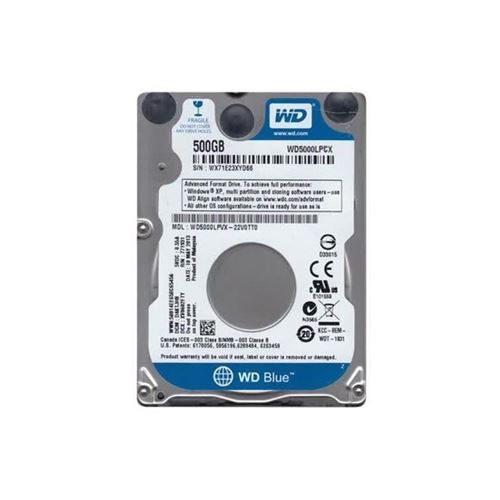 WD Blue WD5000LPCX - disque dur - 500 Go - SATA 6Gb/s