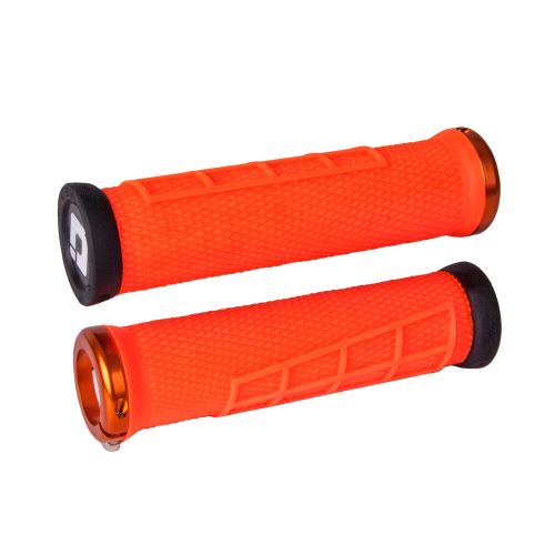 ODI Elite Flow V2.1 VTT poignées de verrouillage orange/orange