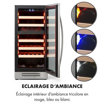 30 Sur Cave A Vin Encastrable Klarstein Vinovilla 29 Built In Duo 2 Zones De Refroidissement 74 L 29 Bouteilles 40db Cave A Vin Achat Prix Fnac
