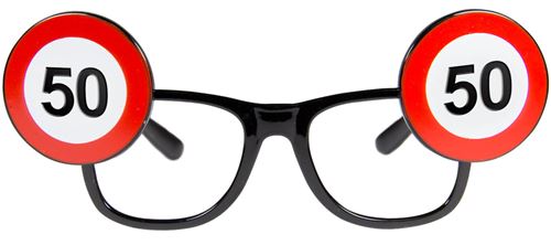 Folat lunettes 50 ans noir/rouge/blanc taille unique