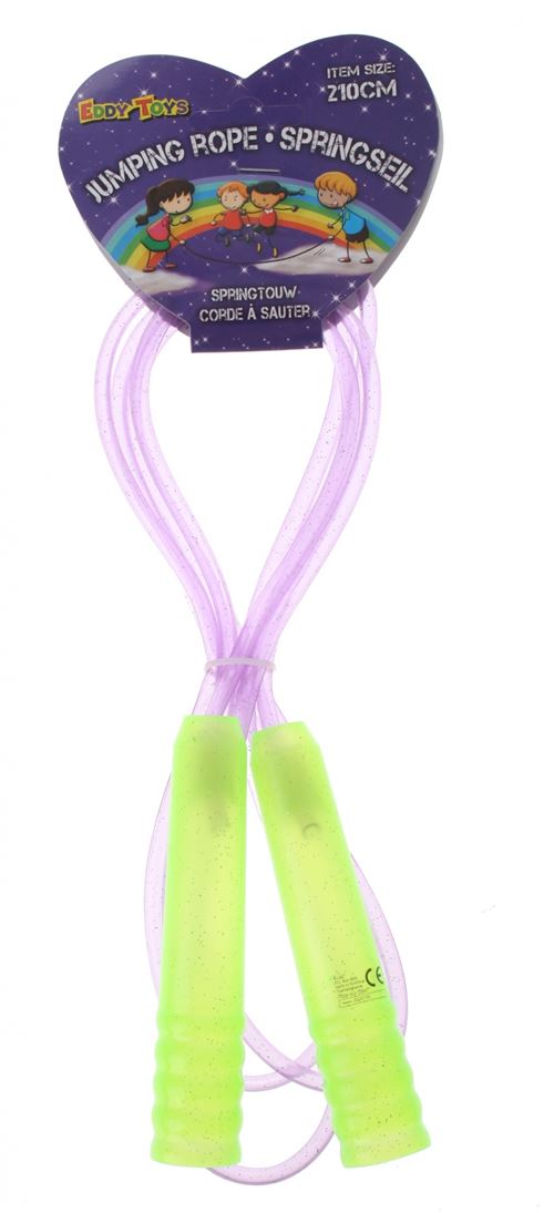 Eddy Toys Corde à sauter en plastique 210 cm Bauw / violet