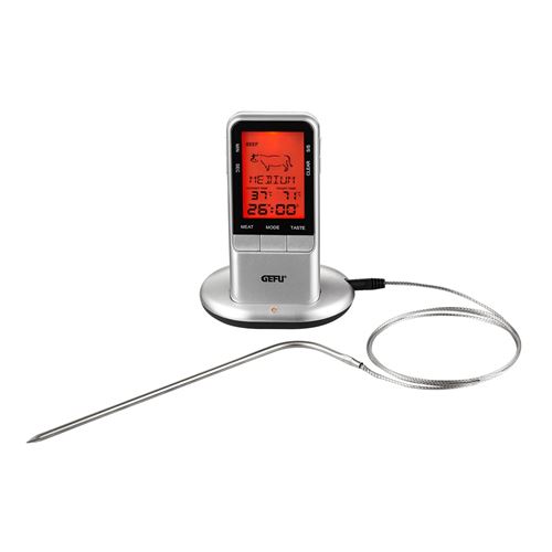 Gefu Thermo-sonde de cuisson numérique mobile HANDI Argent
