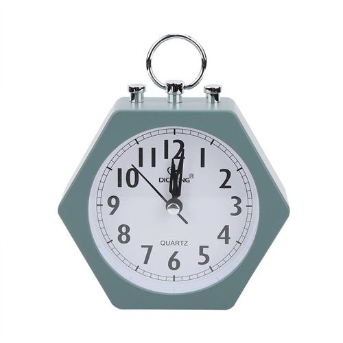 Silencieux doux réveil enfants réveil horloge numérique horloge (vert)