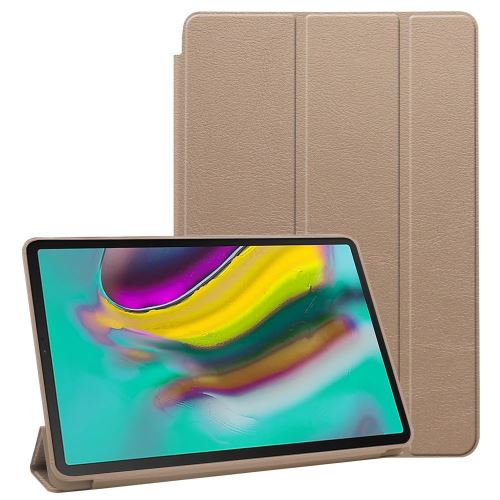 GENERIQUE - Etui pour Samsung Galaxy Tab S5e SM-T720 - Support Tri-pliure - Or - Image 2