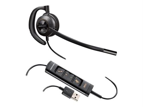 Plantronics Poly Encorepro Hw535 - Micro-Casque - Sur-Oreille - Montage Sur L'Oreille - Filaire - Usb