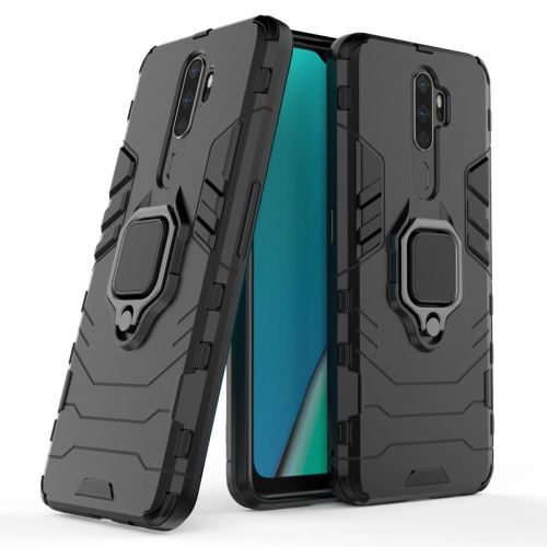 Coque Oppo A9 2020 Anti Choc Noir Housse Etui Antichoc Armor Avec Support Magnétique hfs-house®