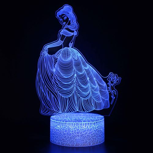 Stack - Veilleuse Enfant 3D - Motif Frozen - Tactile avec Télécommande - Image 2