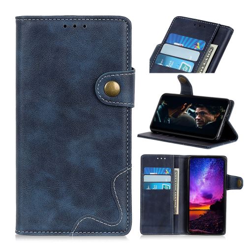 Etui en PU en forme de s bleu foncé pour votre Samsung Galaxy M30/A40S