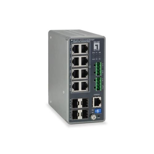 LevelOne IGP-1271, Géré, L3, Gigabit Ethernet (10-100-1000), Connexion Ethernet, supportant l'alimentation via ce port (PoE)