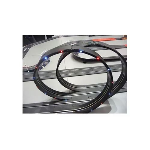 Carrera GO LED looping serti de lumière et le son plastique noir