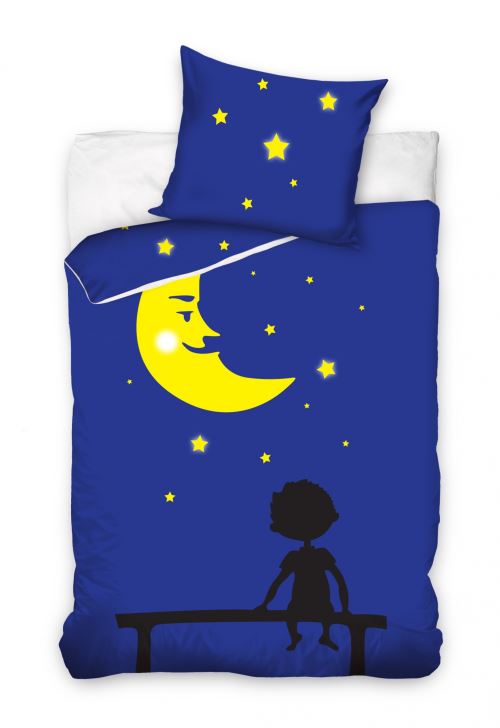 Carbotex Housse de couette Moon 160 x 200 cm
