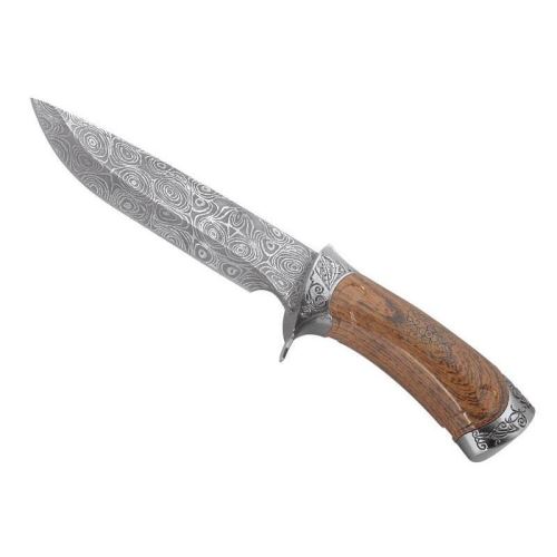 herbertz - 104914 - poignard herbertz facon bois 13cm gravee inox + etui