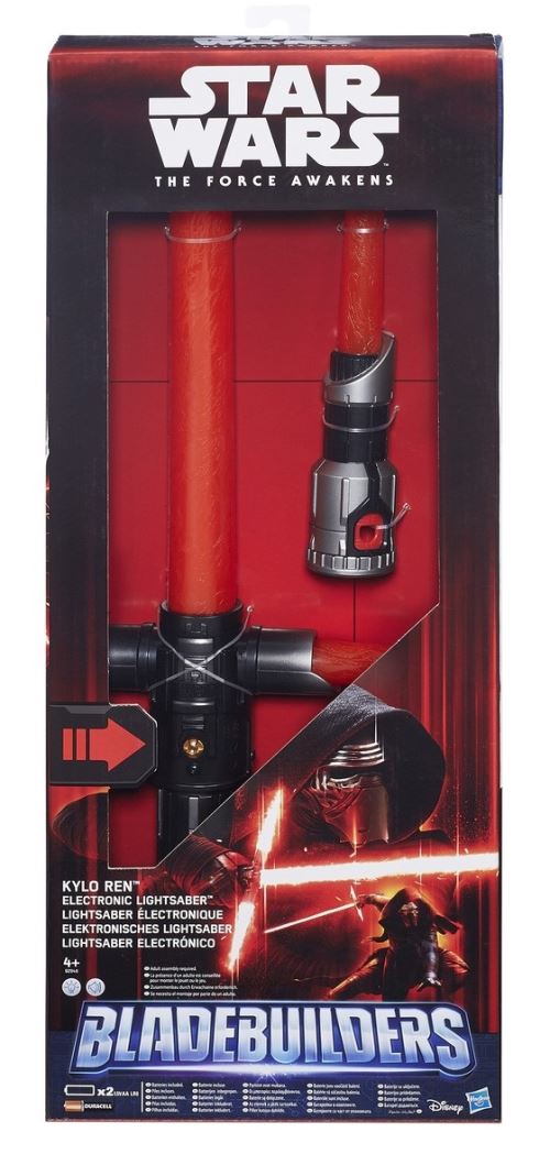 Star wars - sabre laser electronique bladebuilders kylo ren - (garde + lame déployée = 78 cm)