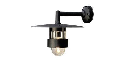 Konstsmide Freja Down 504-750 Außenwandleuchte Energiesparlampe, LED E27 60W Schwarz