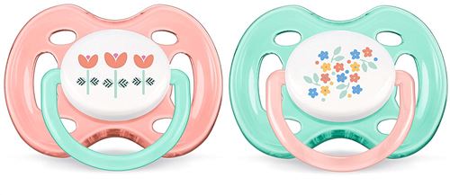 Philips Avent Sucette Décorée Aérée pour Fille 0-6 Mois