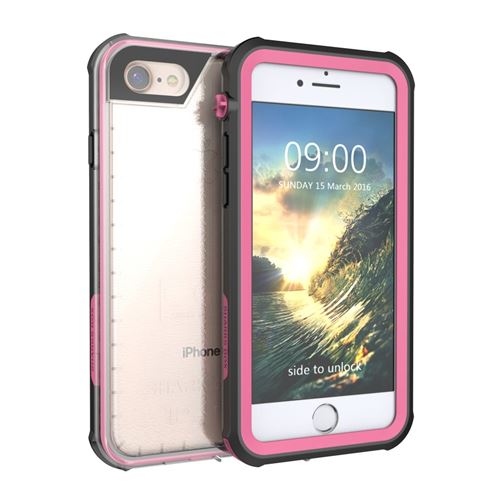 Coque en TPU imperméable anti-poussière/saleté/néige rose pour votre Apple iPhone 8/7 4.7 inch