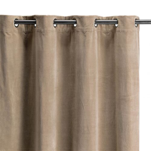 Vivaraise Beige Rideau Uni Elise Ficelle - Image 1