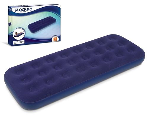 Matelas-lit gonflable floqué 191x73x22