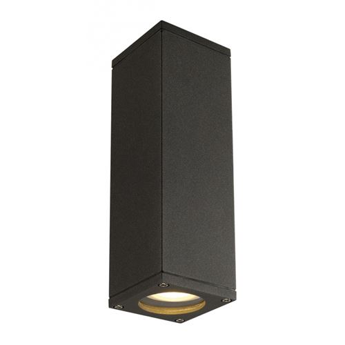 Theo up-down out applique, carrée, anthracite, gu10, max. 2x35w