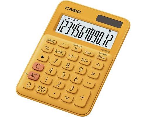Casio MS 20UC RG Calculatrice de bureau Orange