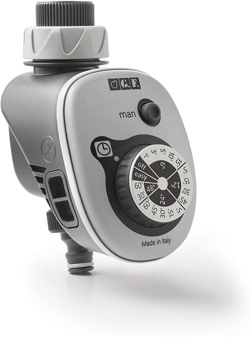 GF GARDEN GF16 Easy Programmateur électronique pour l'irrigation Automatique du Jardin, 16 programmes, coloré, Gris