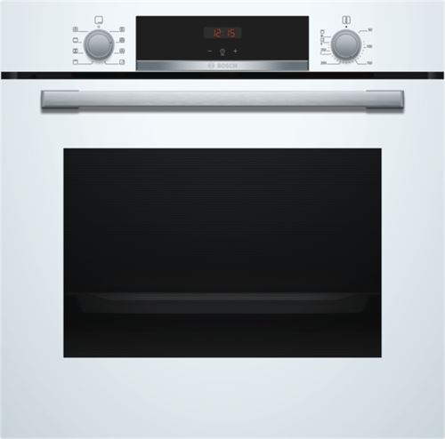 Bosch Serie 4 HBA553BV0 - Four - intégrable - niche - largeur : 56 cm - profondeur : 55 cm - hauteur : 58.5 cm - avec système auto-nettoyant - classe A - blanc