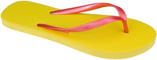 tongs Miami Beach Mesdames jaune / rose taille 37