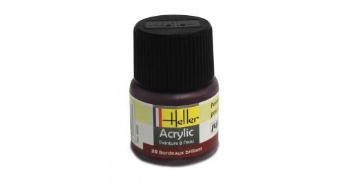 Peinture Acrylique BORDEAUX BRILLANT 9020 Heller