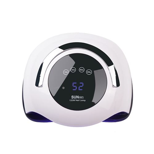 Nail art lumière SUN BQ5T 120W LED UV double source de lumière peut être chronométrée -blanc