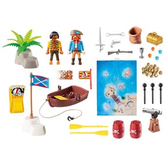 Playmobil Play Map Les Pirates des ténèbres 9328 Pirates avec support de jeu