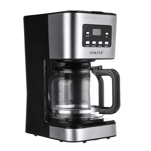 Cafetière SOKANY Semi-automatique Vapeur 220V 1.5L avec Minuterie