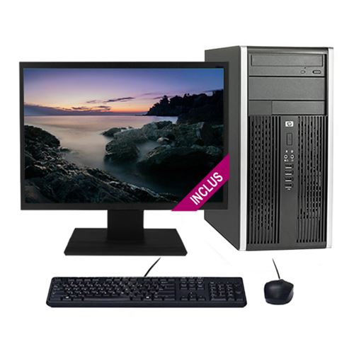 PC de bureau Hp Pc hp pro 6300 mt core i5-3470 3.20ghz 16go/480go ssd wifi w10 + ecran 20