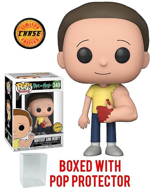 Funko Rick and Morty Bloody Sentient Arm Chase + Soft Pop Protector