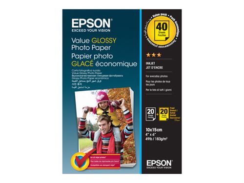 Epson Value Photo Paper Glossy - papier photo - 20 feuille(s)