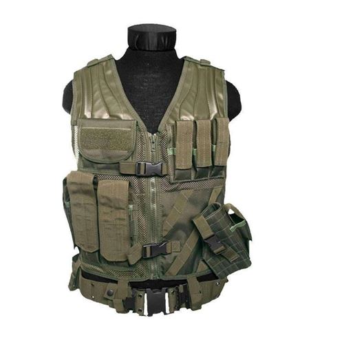 Gilet de combat USMC Mil-Tec - Vert - Taille unique