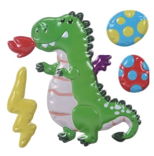 autocollants 3D dragon 4-pièces