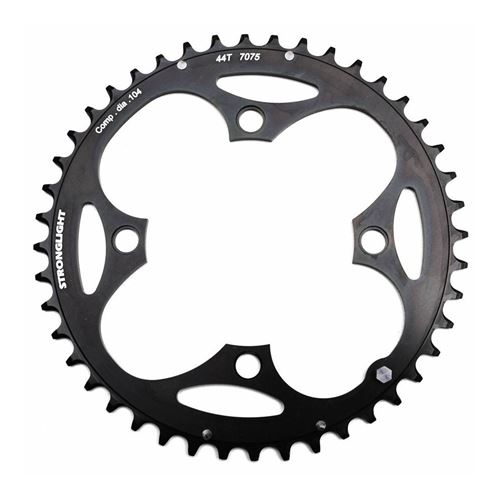 Plateau vtt 4bra triple 44dts d.104 exterieur noir stronglight zicral - epaisseur 4mm