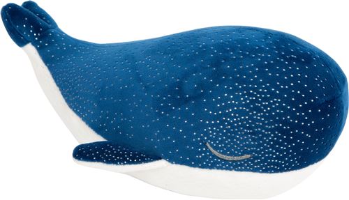 Small Foot baleine en peluche junior 30 x 16 cm en peluche bleu/blanc