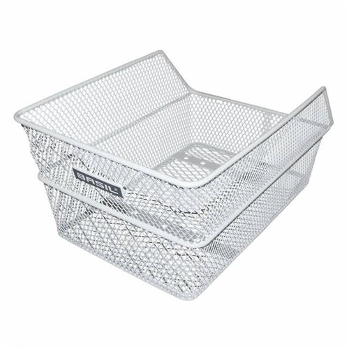 Panier arriere acier nid abeille basil cento s blanc (32x17x22cm)