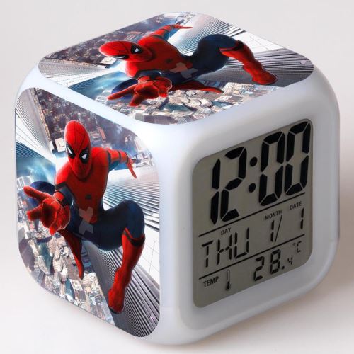 Réveil enfant LED Multifonctionnel Coloré - Spiderman #9