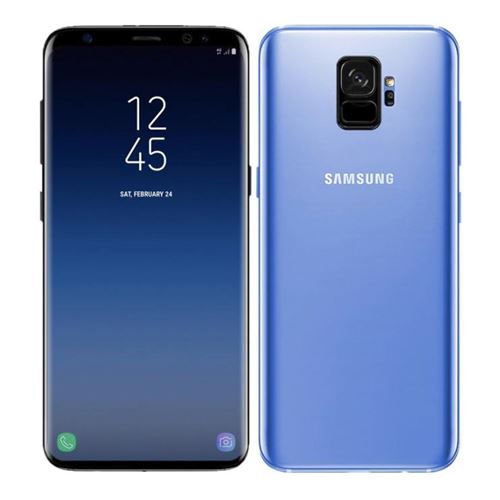 Samsung Galaxy S9 - 4G smartphone - double SIM - RAM 4 Go / Mémoire interne 64 Go - microSD slot - écran OEL - 5.8 - 2960 x 1440 pixels - rear camera 12 MP - front camera 8 MP - Bleu corail