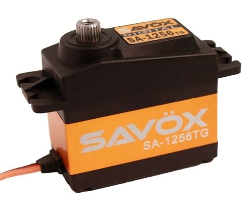 Servo numérique standard HV Savox SA1256TG titane - 52g, 20kg.cm, 0.15s/60°