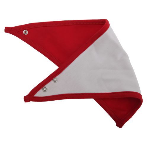 Babybugz - Bavoir bandana réversible - Bébé unisexe (Taille unique) (Blanc/Rouge) - UTBC2521