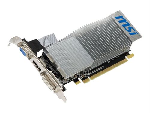MSI N210-MD1GD3H/LP - Carte graphique - GF 210 - 1 Go DDR3 - PCIe 2.0 x16 profil bas - DVI, D-Sub, HDMI