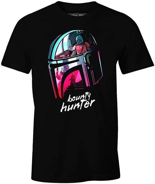 T-shirt Star Wars The Mandalorian - Mandalorian's Helmet - Noir - S